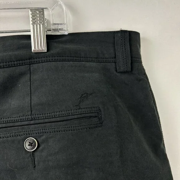 Tommy Bahama Mens 40 Black Tencel Blend Flat-Front Shorts Casual Lightweigh - Picture 12 of 14